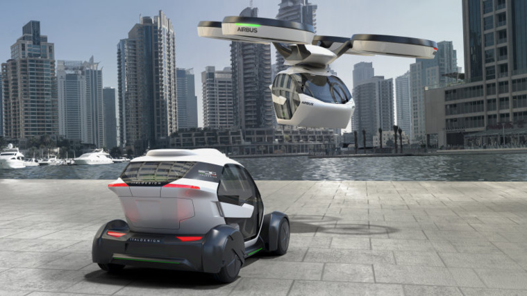 Airbus et Italdesign présentent un drone taxi autonome