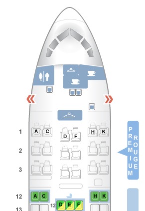 Choisir la meilleure place en avion