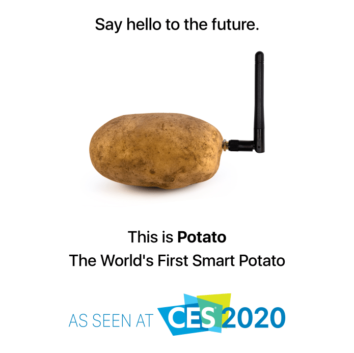 Avec une « pomme de terre connectée », il s’incruste au CES de Vegas