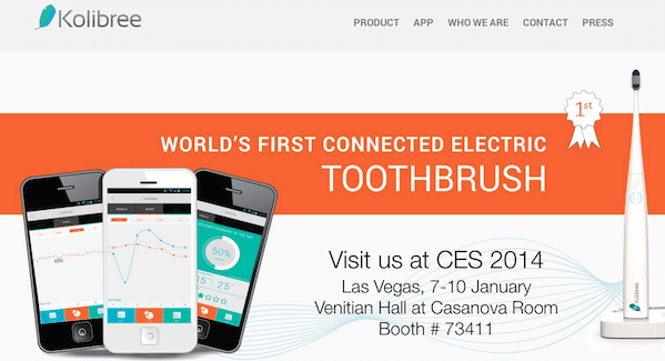 Une brosse à dents connectée internet