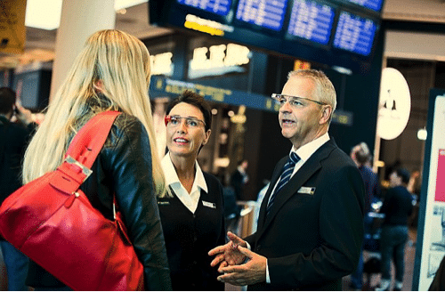Les Google Glass à l'aéroport
