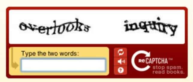 Captcha, et le serpent se mord la queue