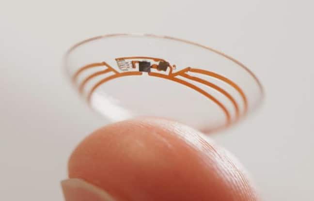 Google brevette une lentille connectée