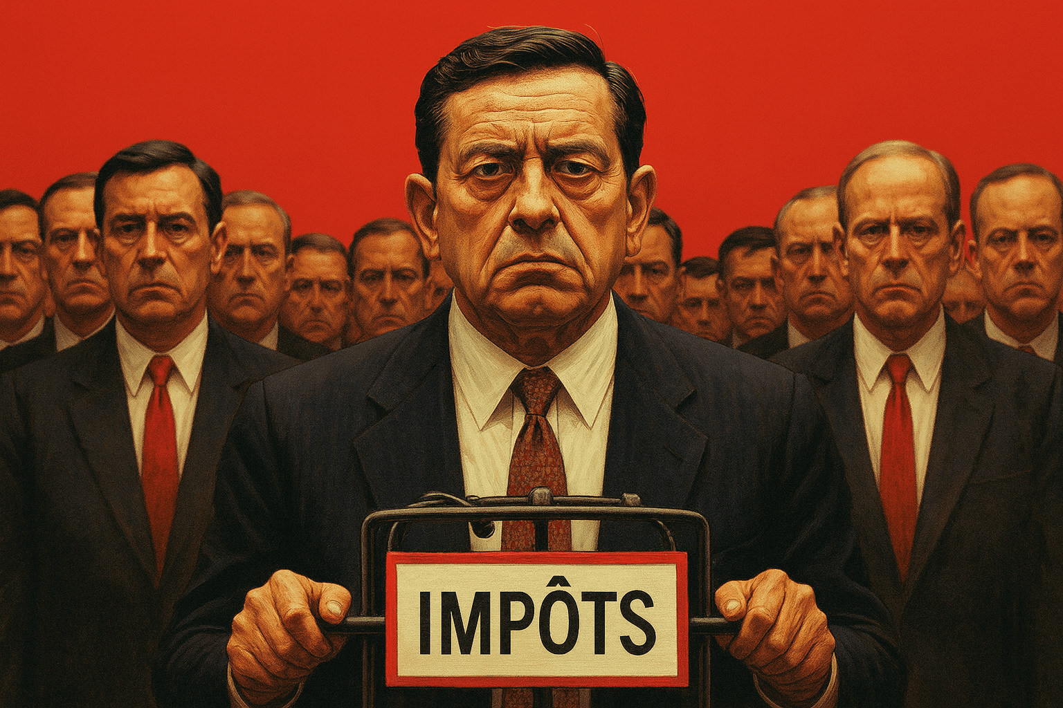 Un Groupe D'hommes Et L'impÔts