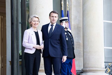 Ursula Von Der Leyen & Emmanuel Macron February 2025