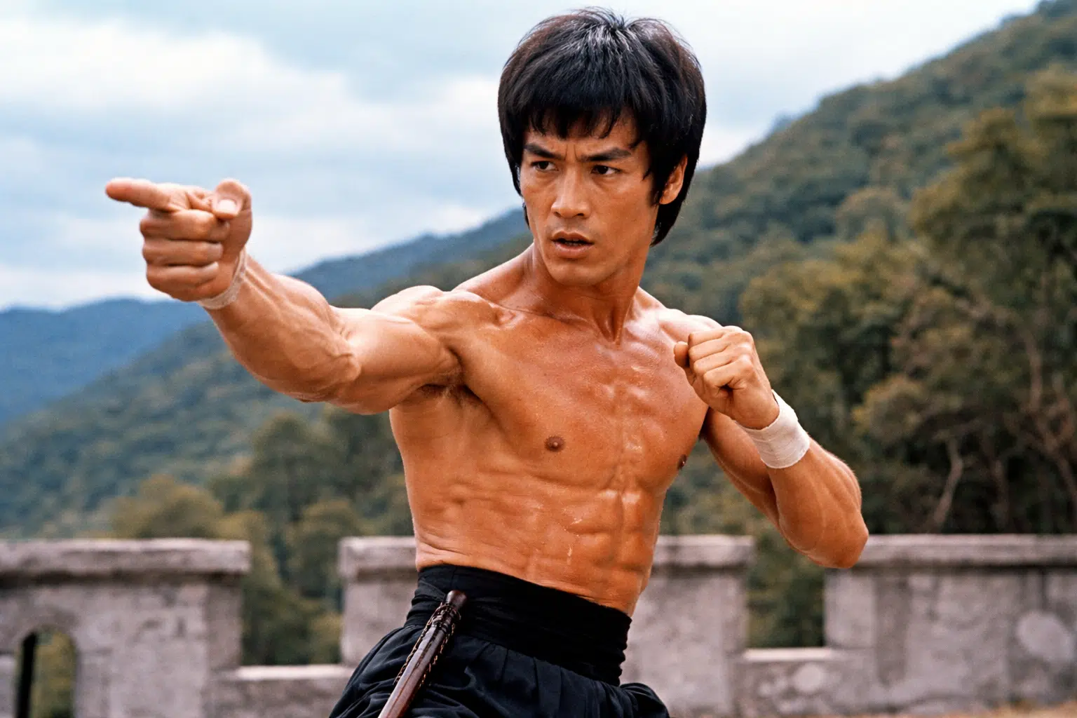 Bruce Lee En Pleine Concentration