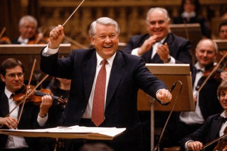 Eltsine Dirige Un Orchestre à Berlin