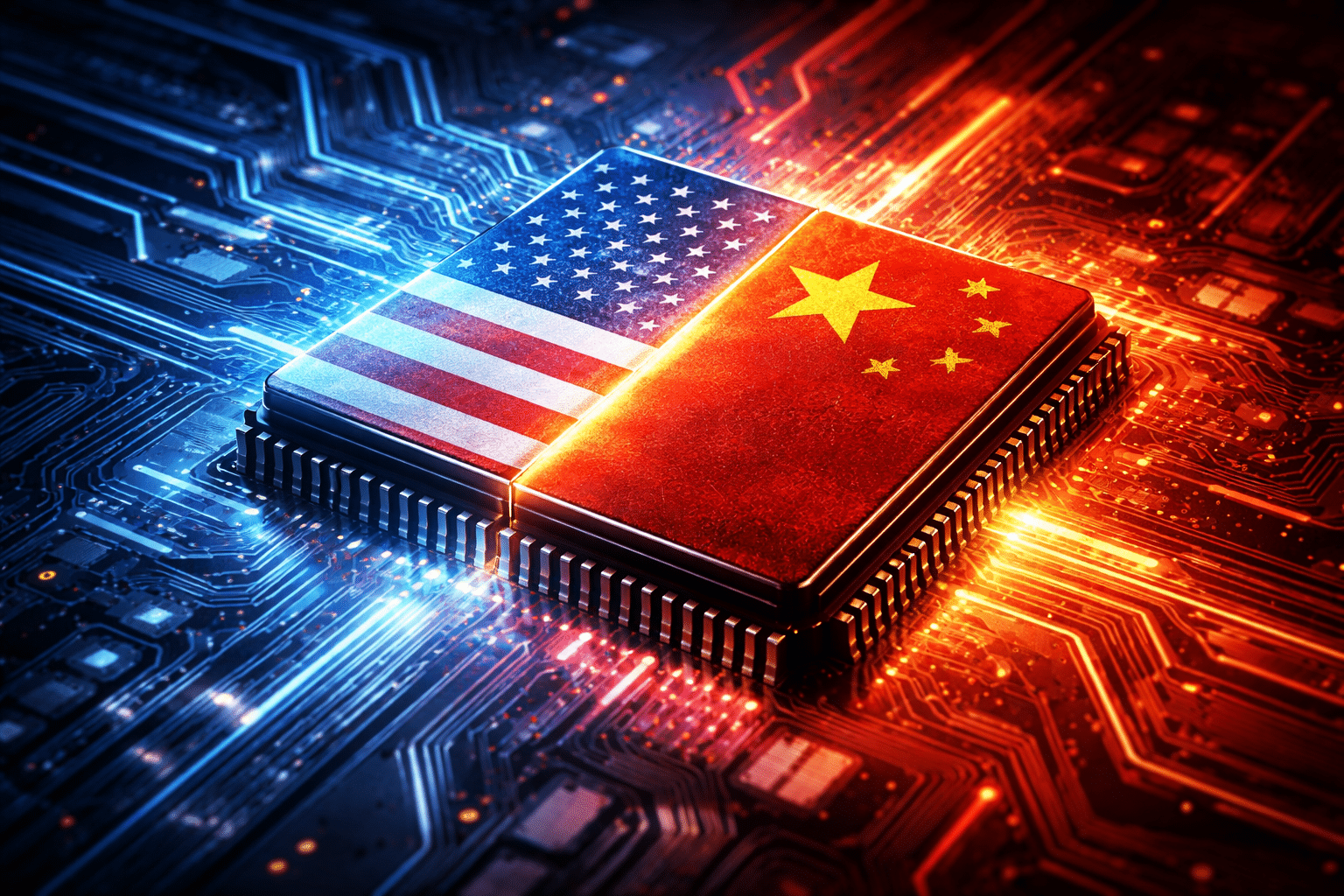 Guerre Technologique Sur Un Microprocesseur