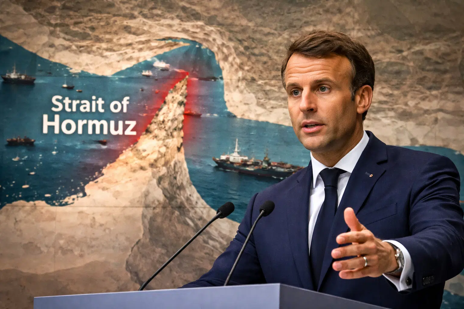 Macron Lors Du Sommet International