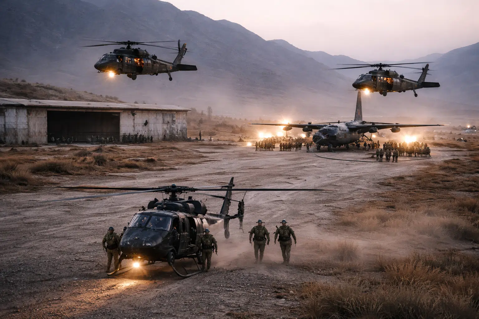Opération Nocturne Sur Un Terrain Abandonné