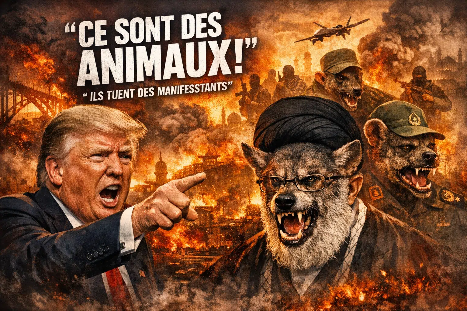 Trump Hurle, Les Leaders Comme Bêtes