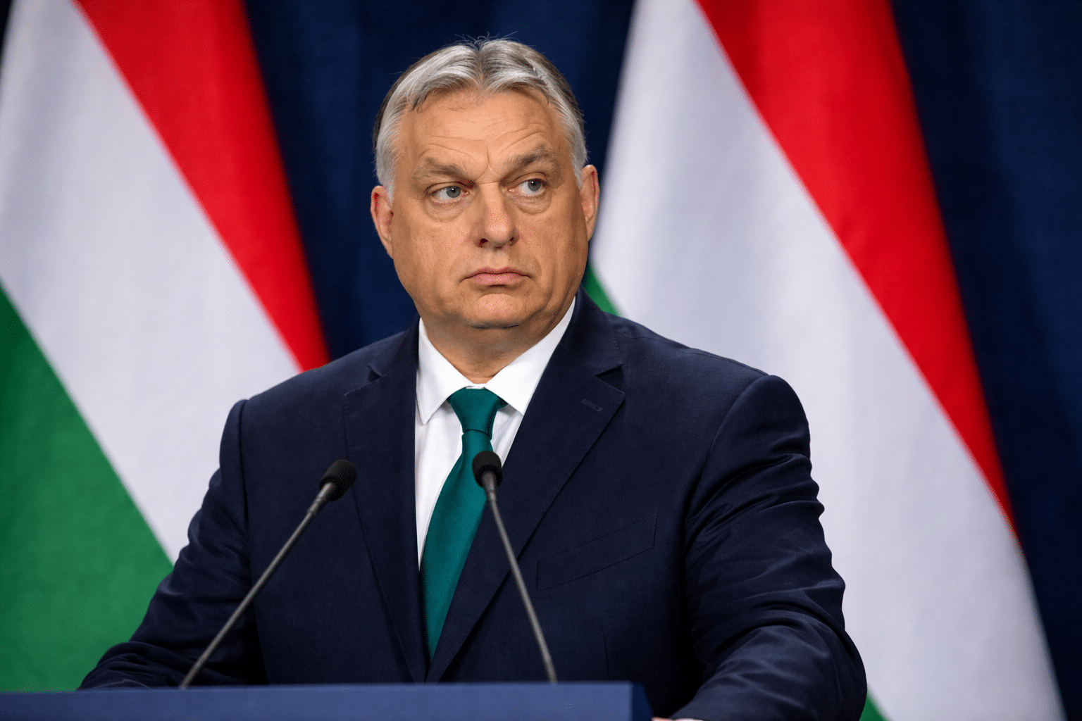 Viktor Orbán Lors D'une Conférence