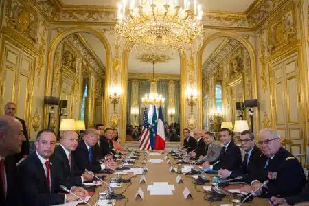 President Donald J. Trump Leads A Bilateral Meeting With President Emmanuel Macron, July 13, 2017